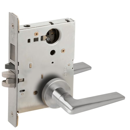 Schlage Storeroom Mortise Lock with Deadbolt, 05A Design, Less Cylinder, Satin Chrome L9480L 05A 626